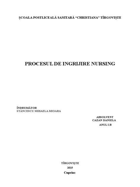 Infografic: Procesul de nursing in elaborarea planului de ingrijire si impactul icterului mecanic asupra pacientului