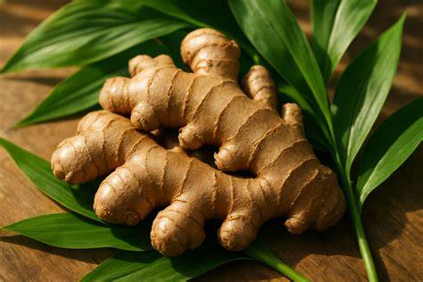 Imagine: diverse forme ale ghimbirului (radacina proaspata, ghimbir uscat, ceai, capsule)