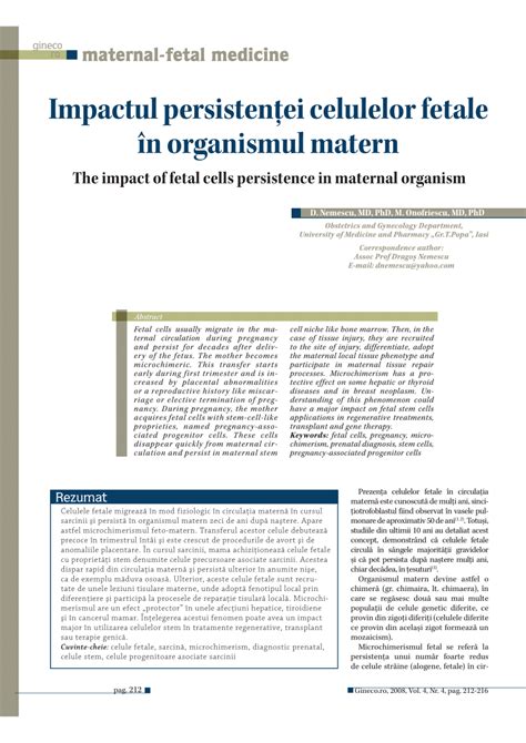 Ilustrație a celulelor fetale circulând în sângele matern