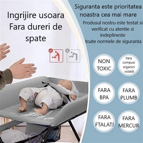 Copil la schimbat de scutece cu aleza