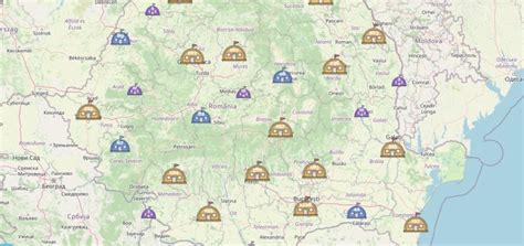 Hartă cu locațiile centrelor de protecție a copilului din Călărași
