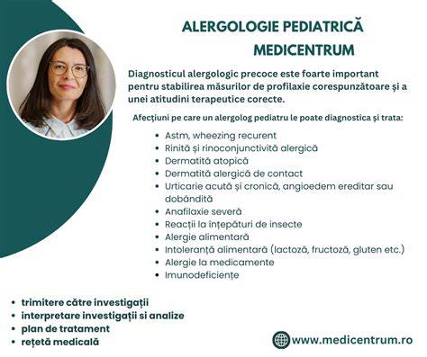 Infografic: Rutină de consult alergologic pediatric