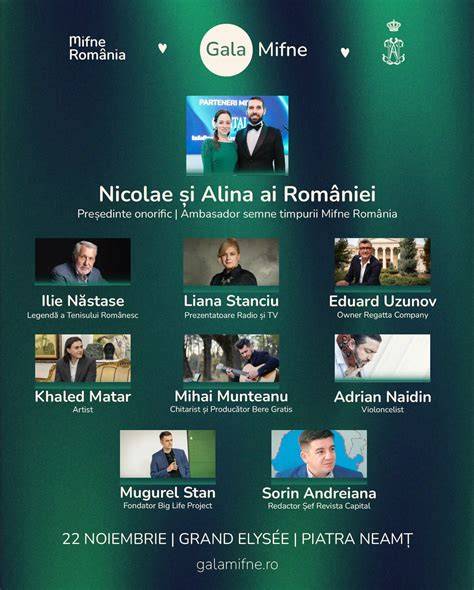 Fotografie de la Gala Mifne cu participanți de rang înalt