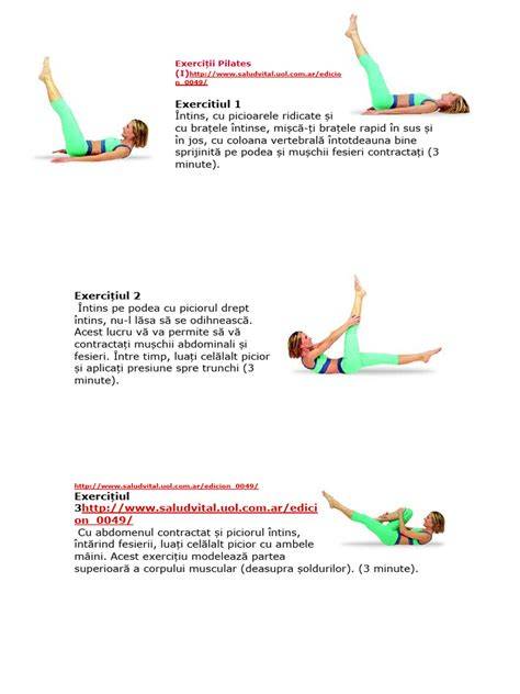 Schema exerciții Pilates pentru gravide