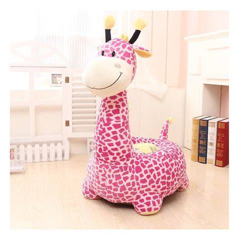 Fotoliu plus bebe girafa roz în cameră pentru copii