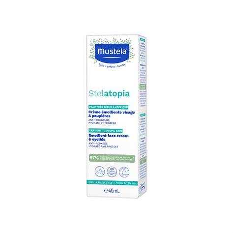 Imagine infografic: Compoziția Mustela Stelatopia și beneficiile pentru pielea atopică