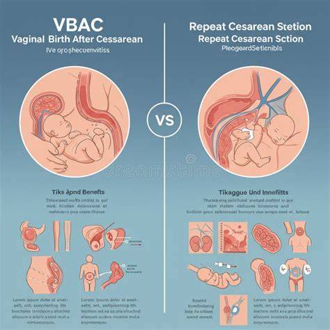 Diagramă VBAC vs. cezariană