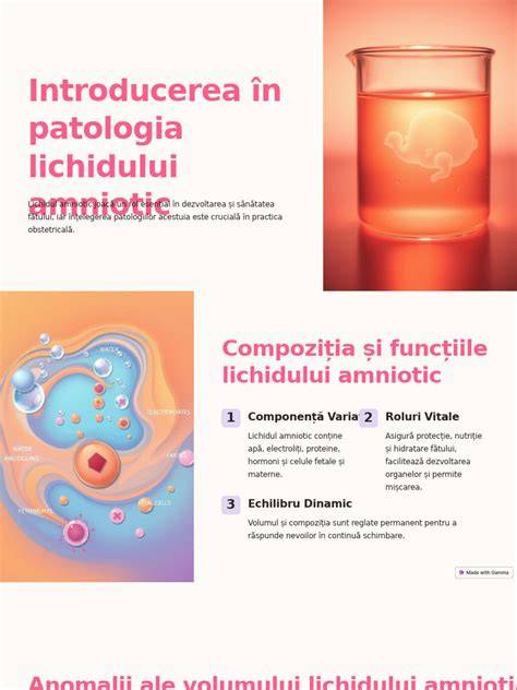 Infografic: roluri și compoziția lichidului amniotic
