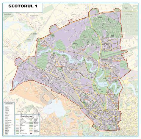 Harta cu locația Complexului Caraiman în Sectorul 1