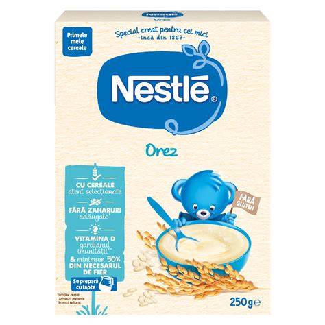 Infografic: Compozitia nutritiva a cerealelor pe baza de orez pentru sugarii
