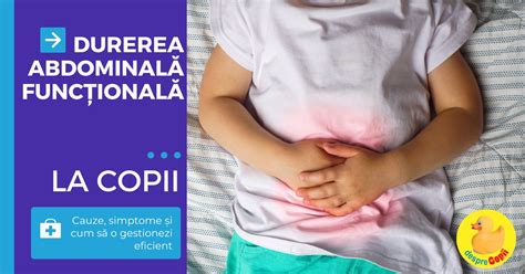 Infografic: Semnele Alarmă pentru Durerea Abdominală la Copii