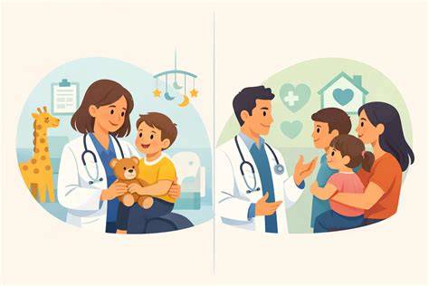 Diagrame: roluri între medic de familie și pediatru