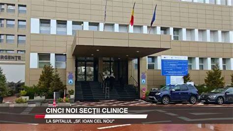 Imagine reprezentativă a unei secții clinice multidisciplinare din Cluj, cu afișajul secțiilor si compartimentelor