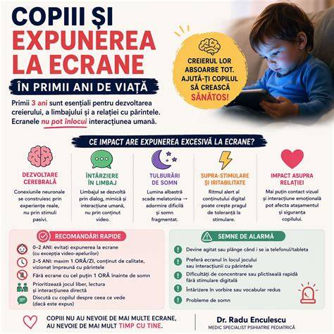 Infografic - dezvoltarea creierului în primii ani de viață