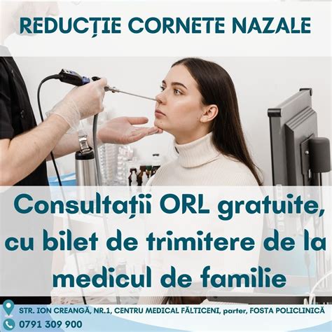 Infografic: Fluxul diagnosticului ORL (consultație -> examen -> endoscopie -> tratament)
