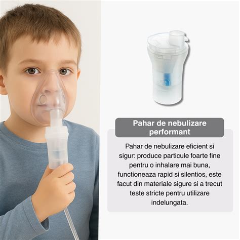 Copil cu inhalator pentru astm