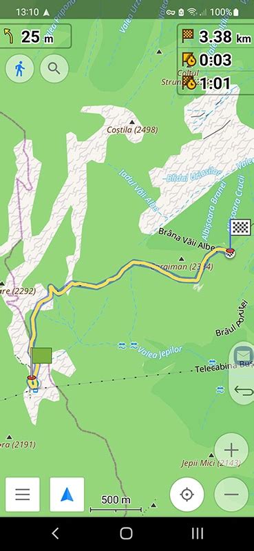 Satelit cu trasee montane sigure pentru sarcină
