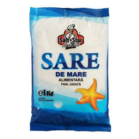 Diagramă comparativă: sare naturală vs sare procesată vs sare iodată - ingrediente, beneficii și posibile riscuri