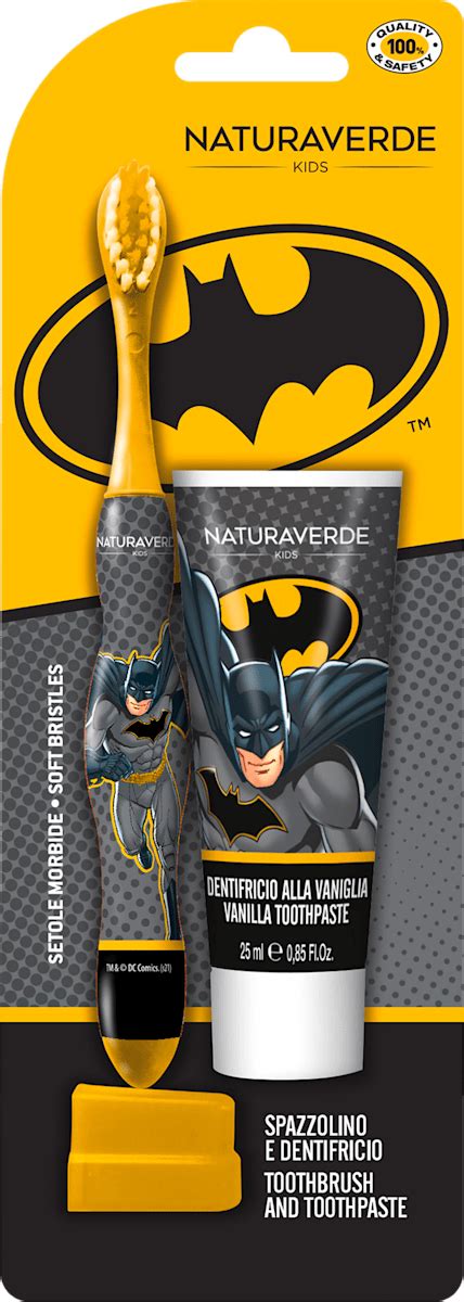 Set de periuță și pastă de dinți colorate pentru copii