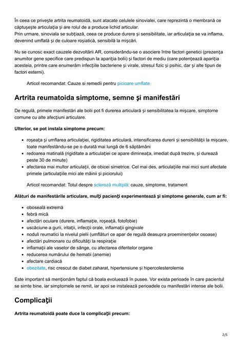 Infografic: Clasificarea AIJ după număr de articulații afectate și prezența simptomelor sistemice