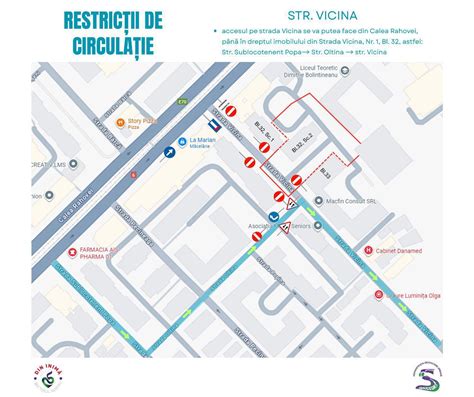 Harta si locatie clinica Rahova cu indicatii privind programarile
