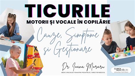 Ilustrație a ticurilor motorii și vocale la copii