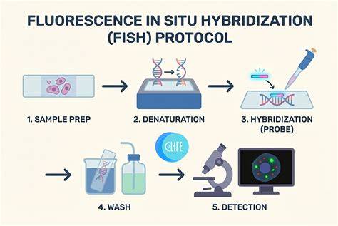 Infografic: Procesul FISH in situ si fluxul diagnostic prenatal