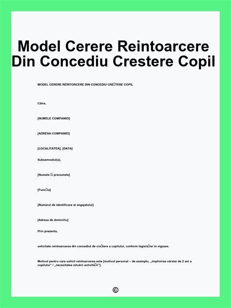 Diagramă: Pașii procesuali în revenirea din concediu