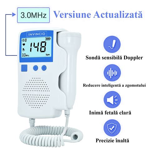 Femeie însărcinată ascultând bătăile inimii bebelușului cu un doppler fetal