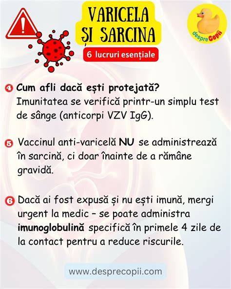Diagrame de risc fetal in varicela in sarcina