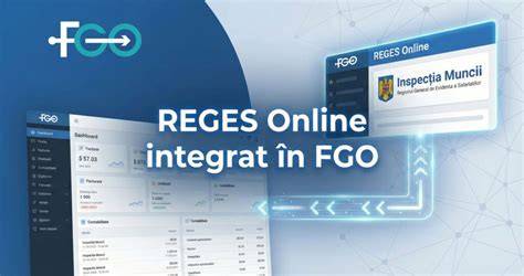 Infografic: Fluxul REGES Online în relație cu Nexus ERP