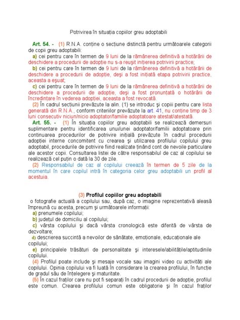 Profilul copiilor greu adoptabili din RNA