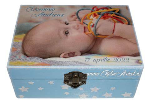 Exemple de cutii pentru amintiri de botez