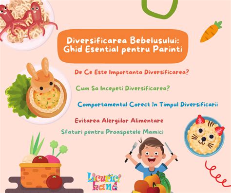 Cronologia diversificării alimentației bebelușului