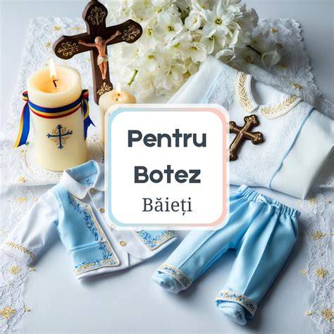 Infografic - Elementele unui costum de botez pentru băieți