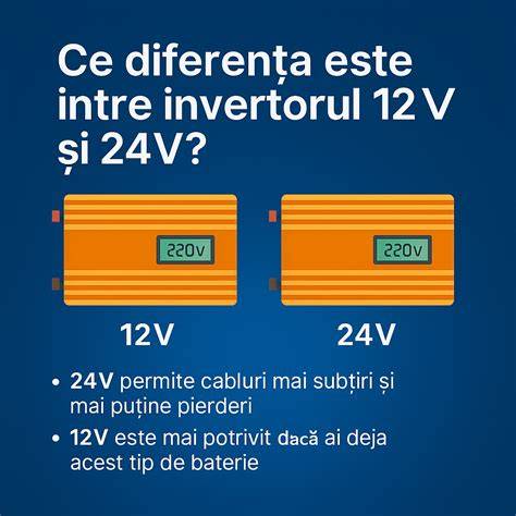 Infografic despre diferențe între invertorul sinusoidal pur și cel cu undă modificată