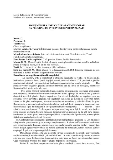 Diagramea fluxului de intervenție în caz de abandon în maternitate