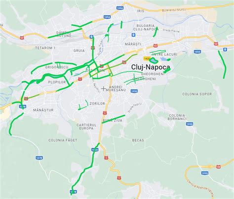 Hartă cu locațiile clinicilor partenere din Cluj