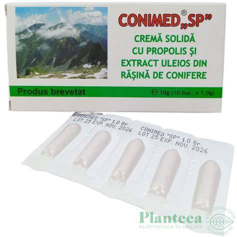 Schema flux de utilizare recomandat pentru suplimentele Conimed SP