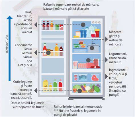 Imagine cu conopidă proaspătă în frigider, depozitare corectă