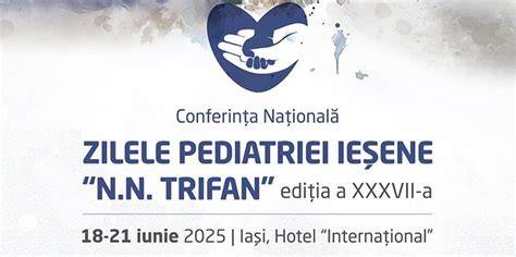 Participanți la conferința pediatriei UMF Iași discutând în pauza de cafea