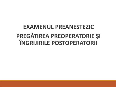 Schema pregătire preoperatorie cezariană
