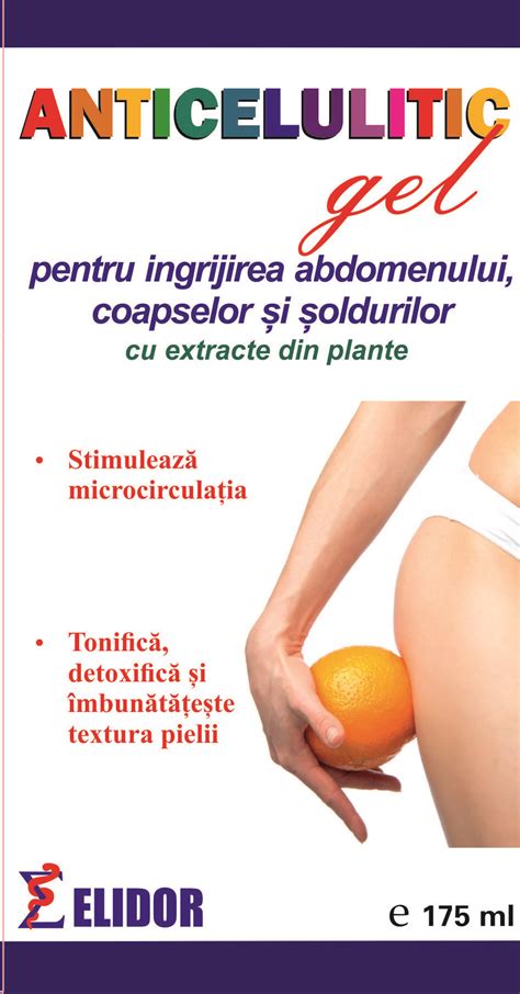 Ingrediente naturale pentru gel anticelulitic