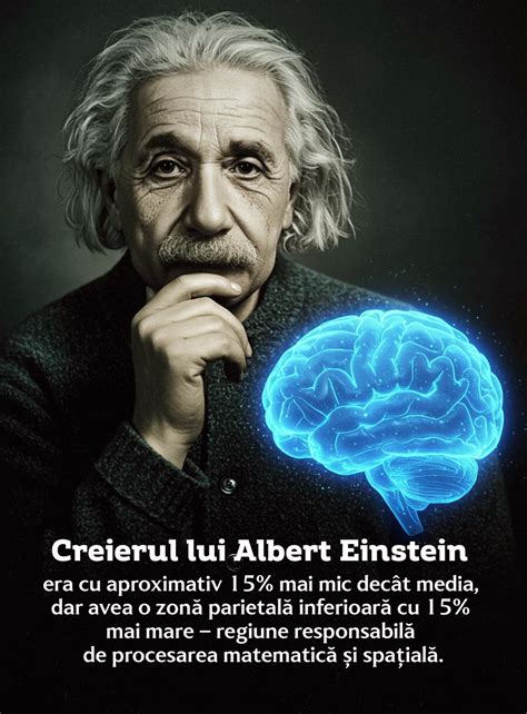 Imagine cu creierul lui Albert Einstein.