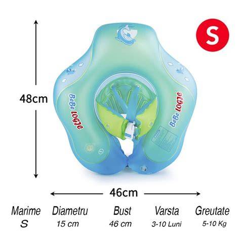 Imagine: Colac de gat pentru bebelusi BabySwimmer - specificatii si dimensiuni