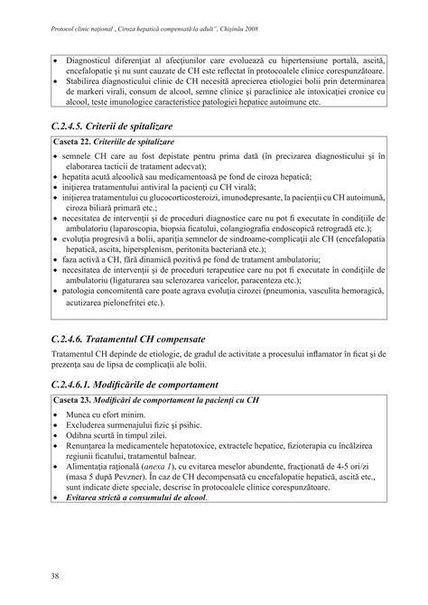 Schema de tratament a cirozei în funcție de etiologie (alcoolică, virală, NASH, biliară)