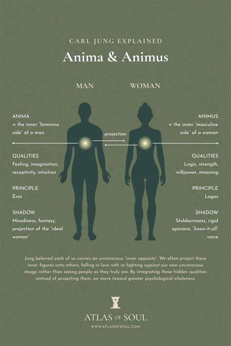 Infografic: Mitologia arhetipurilor lui Jung (Anima, Animus, Mama, Tata)