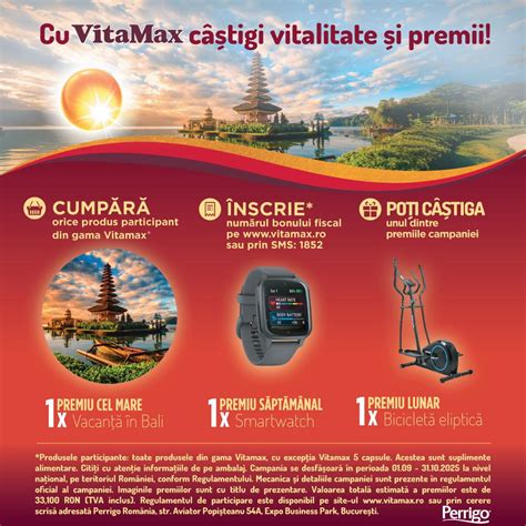 Infografic cu beneficiile Vitamax pentru diferite afecțiuni