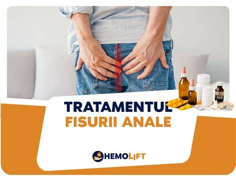 Infografie: ciclu de vindecare a fisurii anale cronice