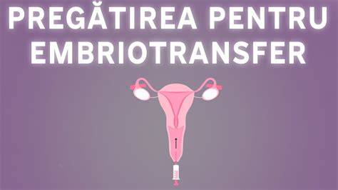 Diagramă: pregătirea uterului pentru embriotransfer